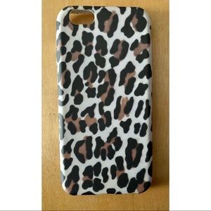 Iphone 6, 6S rubber leopard print case